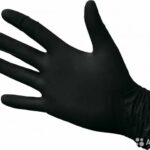 Перчатки виниловые черные